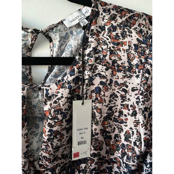 Waverly Grey Multi-colored Print Blouse - Picture 2 of 3